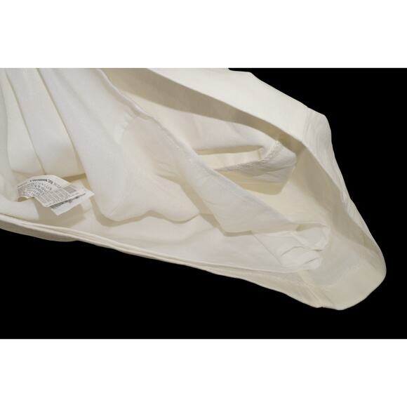 Zara Cream Tie Front Mini Dress XS NWT Short Sleeve Collared Ruched Waist - Picture 9 of 14